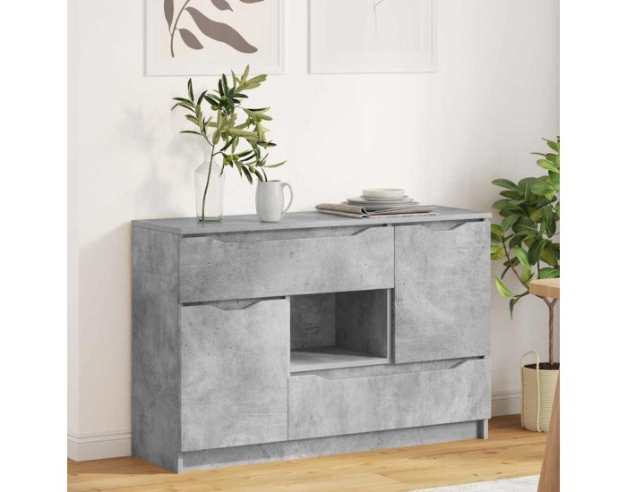 Sonata H Служебен шкаф Циментено сиво 100 x 30 x 65,6 Инженерно дърво