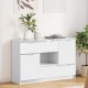 Sonata H Служебен шкаф Лъскаво бяло 100 x 30 x 65,6 Инженерно дърво
