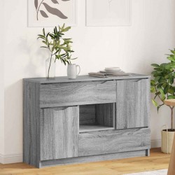 Sonata H Служебен шкаф Сив Сонома 100 x 30 x 65,6 Инженерно дърво - Corpuri, vitrine, biblioteci modulare