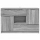 Sonata H Служебен шкаф Сив Сонома 100 x 30 x 65,6 Инженерно дърво