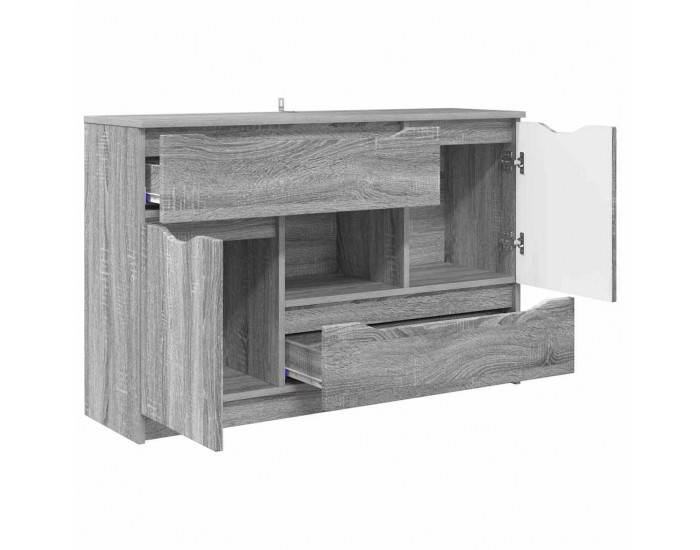 Sonata H Служебен шкаф Сив Сонома 100 x 30 x 65,6 Инженерно дърво