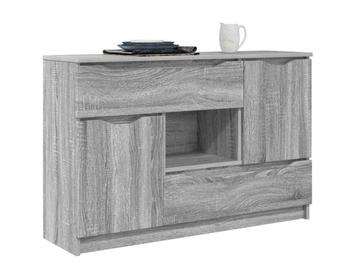 Sonata H Служебен шкаф Сив Сонома 100 x 30 x 65,6 Инженерно дърво