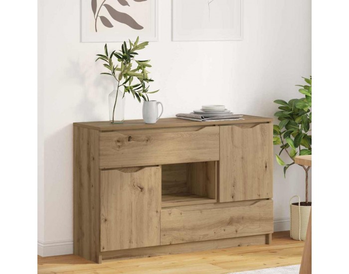 Sonata H Служебен шкаф с чекмедже Дъб 100 x 30 x 65,6 Инженерно дърво