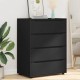 Sonata H Шкафове за съхранение 2 pcs Черно 80 x 48 x 105 см