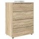 Sonata H Шкафове за съхранение 2 pcs Сонома дъб 80 x 48 x 105 см