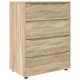 Sonata H Шкафове за съхранение 2 pcs Сонома дъб 80 x 48 x 105 см