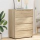 Sonata H Шкафове за съхранение 2 pcs Сонома дъб 80 x 48 x 105 см