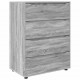 Sonata H Шкафове за съхранение 2 pcs Сив Сонома 80 x 48 x 105 см