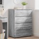 Sonata H Шкафове за съхранение 2 pcs Сив Сонома 80 x 48 x 105 см