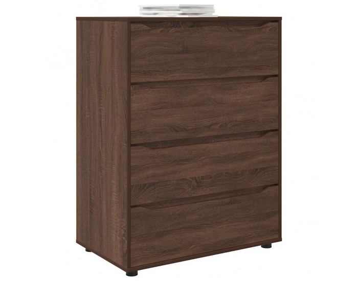 Sonata H Шкафове за съхранение 2 pcs Кафяв дъб 80 x 48 x 105 см