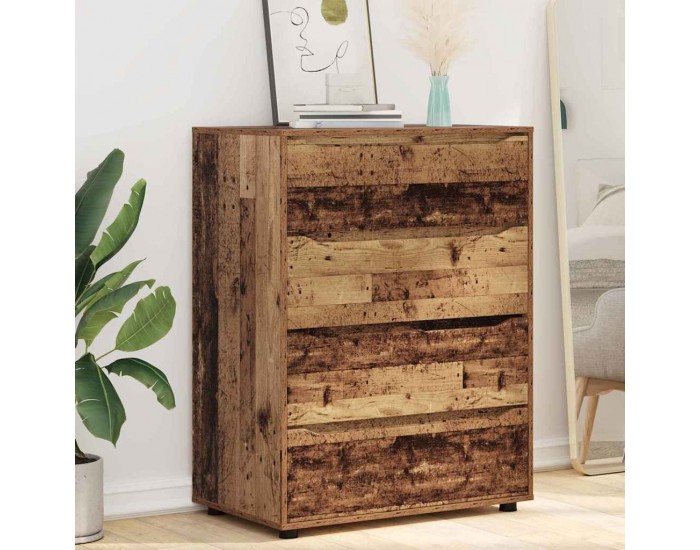 Sonata H Шкафове за съхранение 2 pcs Старо дърво 80 x 48 x 105 см