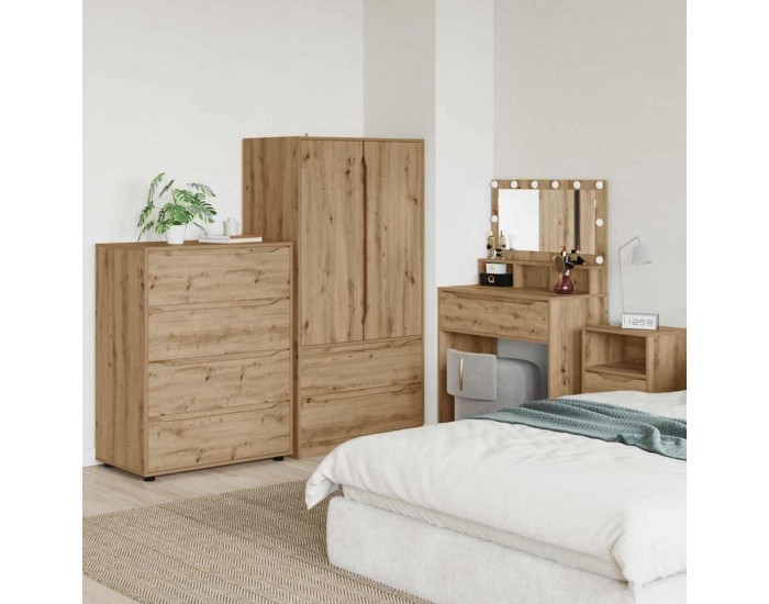 Sonata H Шкафове за съхранение 2 pcs Дъб 80 x 48 x 105 см