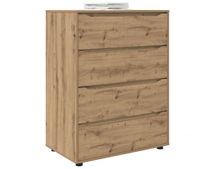 Sonata H Шкафове за съхранение 2 pcs Дъб 80 x 48 x 105 см