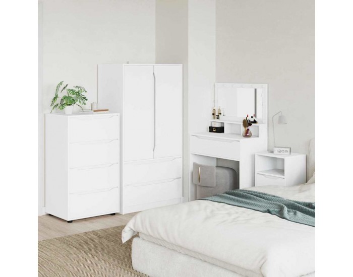 Sonata H Шкафове за съхранение 2 pcs Бяло 60 x 48 x 105 см
