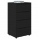 Sonata H Шкафове за съхранение 2 pcs Черно 60 x 48 x 105 см