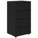 Sonata H Шкафове за съхранение 2 pcs Черно 60 x 48 x 105 см