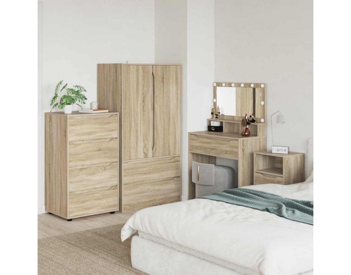 Sonata H Шкафове за съхранение 2 pcs Сонома дъб 60 x 48 x 105 см