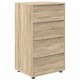 Sonata H Шкафове за съхранение 2 pcs Сонома дъб 60 x 48 x 105 см