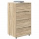 Sonata H Шкафове за съхранение 2 pcs Сонома дъб 60 x 48 x 105 см