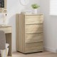 Sonata H Шкафове за съхранение 2 pcs Сонома дъб 60 x 48 x 105 см