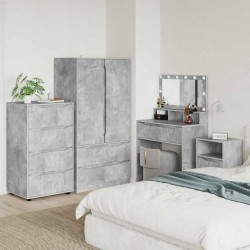 Sonata H Шкафове за съхранение 2 pcs Циментено сиво 60 x 48 x 105 см - Dulapuri