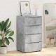 Sonata H Шкафове за съхранение 2 pcs Циментено сиво 60 x 48 x 105 см