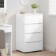 Sonata H Шкафове за съхранение 2 pcs Лъскаво бяло 60 x 48 x 105 см