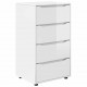 Sonata H Шкафове за съхранение 2 pcs Лъскаво бяло 60 x 48 x 105 см