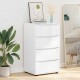 Sonata H Шкафове за съхранение 2 pcs Лъскаво бяло 60 x 48 x 105 см
