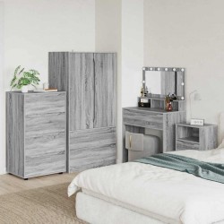 Sonata H Шкафове за съхранение 2 pcs Сив Сонома 60 x 48 x 105 см - Dulapuri