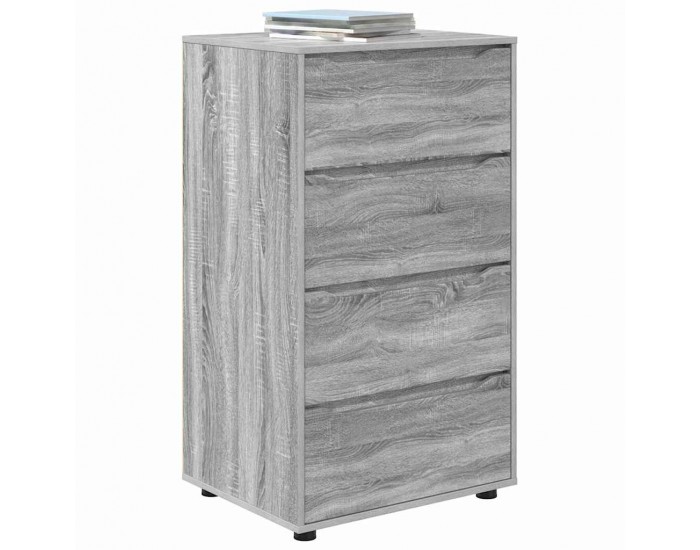 Sonata H Шкафове за съхранение 2 pcs Сив Сонома 60 x 48 x 105 см