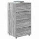 Sonata H Шкафове за съхранение 2 pcs Сив Сонома 60 x 48 x 105 см