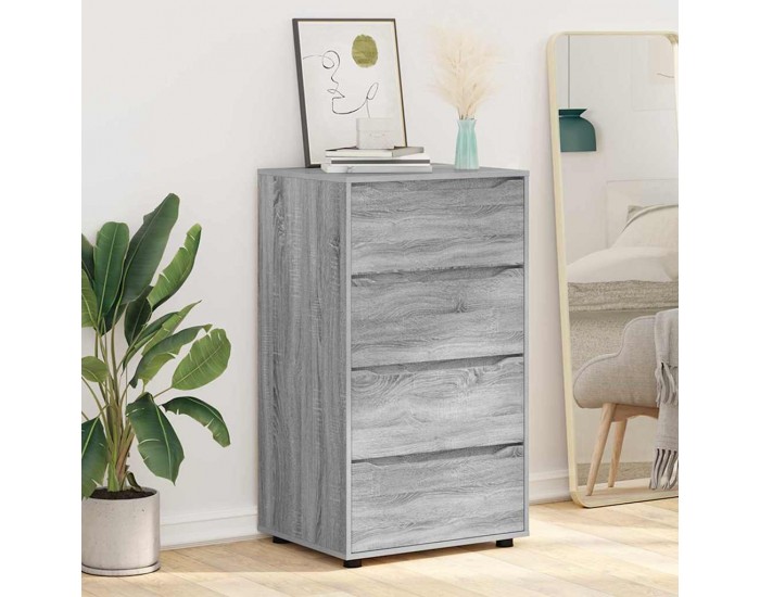 Sonata H Шкафове за съхранение 2 pcs Сив Сонома 60 x 48 x 105 см