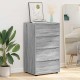 Sonata H Шкафове за съхранение 2 pcs Сив Сонома 60 x 48 x 105 см