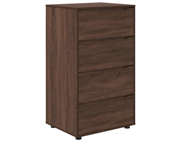 Sonata H Шкафове за съхранение 2 pcs Кафяв дъб 60 x 48 x 105 см