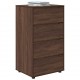 Sonata H Шкафове за съхранение 2 pcs Кафяв дъб 60 x 48 x 105 см