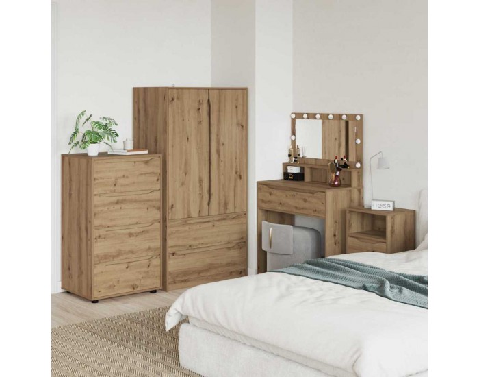 Sonata H Шкафове за съхранение 2 pcs Дъб 60 x 48 x 105 см