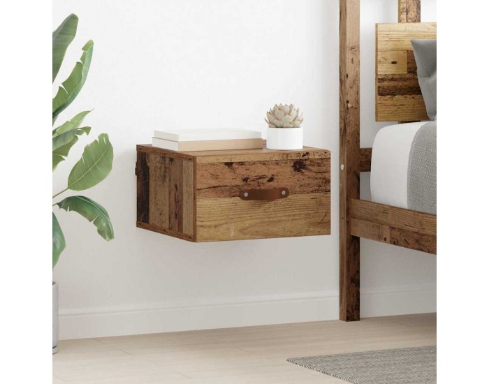 Sonata H Стенен шкаф за нощно шкафче Старо дърво 35 x 35 x 20 см