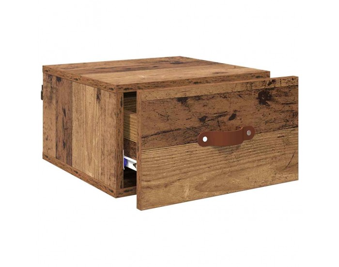 Sonata H Стенен шкаф за нощно шкафче Старо дърво 35 x 35 x 20 см