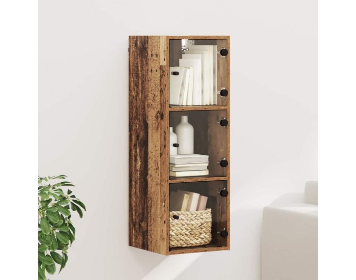 Sonata H Стенен шкаф Старо дърво 35 x 37 x 102 см Инженерно дърво