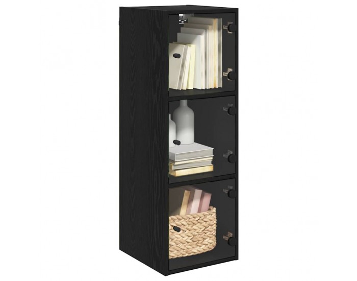 Sonata Dulap de perete 35 x 37 x 102 cm Lemn prelucrat Stejar Negru