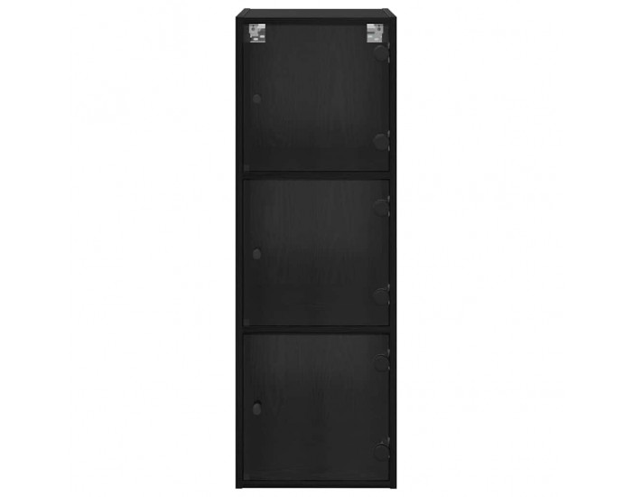 Sonata Dulap de perete 35 x 37 x 102 cm Lemn prelucrat Stejar Negru