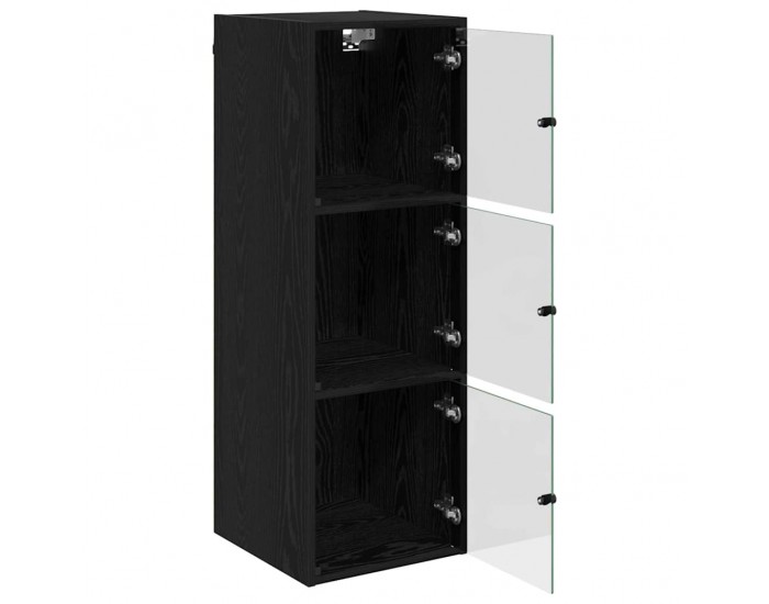 Sonata Dulap de perete 35 x 37 x 102 cm Lemn prelucrat Stejar Negru