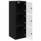 Sonata Dulap de perete 35 x 37 x 102 cm Lemn prelucrat Stejar Negru