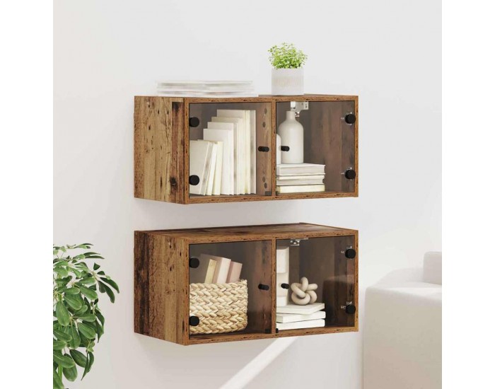 Sonata H Стенни шкафове 2 pcs Старо дърво 68 x 37 x 35 см