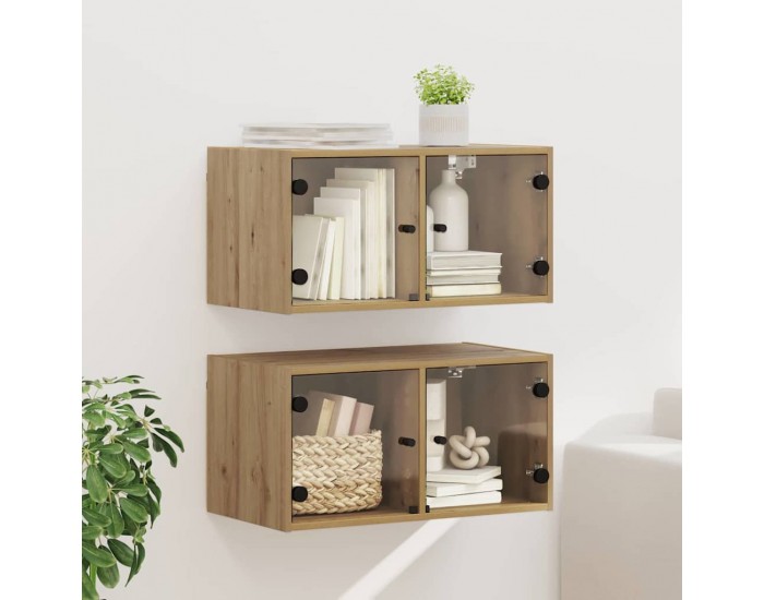 Sonata H Стенни шкафове 2 pcs Дъб 68 x 37 x 35 см Инженерно дърво