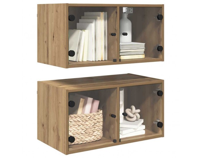 Sonata H Стенни шкафове 2 pcs Дъб 68 x 37 x 35 см Инженерно дърво
