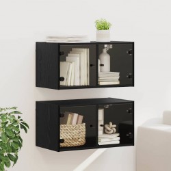 Sonata H Стенни шкафове 2 pcs Черния дъб 68 x 37 x 35 см Инженерно дърво - Dulapuri