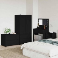 Sonata H Шкаф за съхранение Черно 80 x 48 x 57 см Инженерно дърво - Dulapuri
