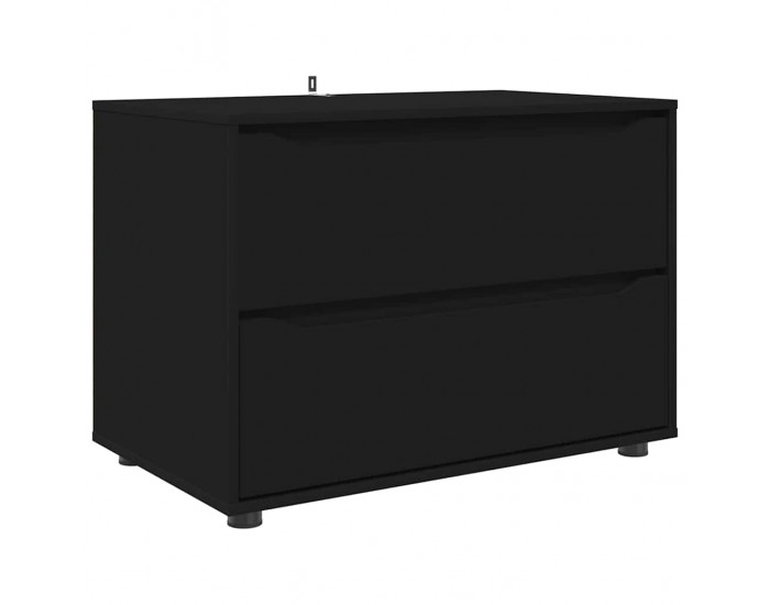 Sonata H Шкаф за съхранение Черно 80 x 48 x 57 см Инженерно дърво